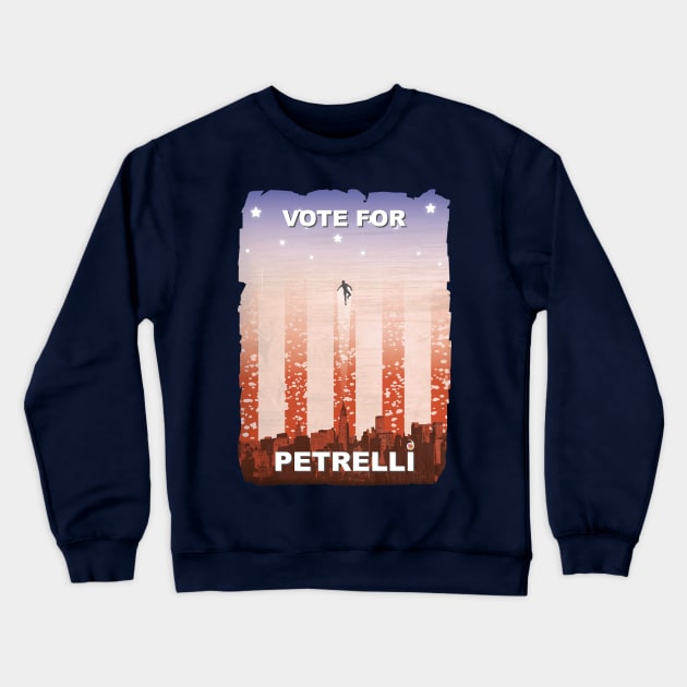 Vote for Nathan Petrelli Crewneck Sweatshirt by rednessdesign